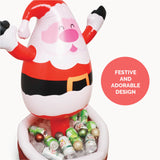 Santa Inflatable Cooler -Christmas in July Decorations Supplies Inflatable Cooler - Keeps Up to 72 Drinks Cold - 24" x 28" in - Inflatable Yard Decoration (Santa)