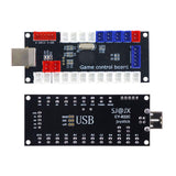 SJ@JX Arcade Game Controller USB Encoder Zero Delay 2 Player to Joystick Button for PC MAME Raspberry Pi Retro