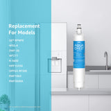 AQUA CREST Replacement for GE® RPWFE, RPWF (with CHIP) Refrigerator Water Filter, Compatible with GYE22HMKES, GYS22GMNES, GYE22HBLTS, DFE28JSKSS, GFE28HMHES, GNE29GYNFS, GFE28GYNFS, 4 Filters