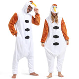 SISKIN Animal Onesie Adult - Halloween Costumes for Women Men Couples Halloween Pajamas Cosplay Animal Onesies L