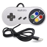 2 Pack Retro SNES USB Controller for PC Games, Classic Wired SNES USB Super NES Game Pad Controller Joypad for Windows PC MAC Linux Retro Pie