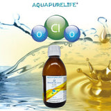 AQUAPURELIFE ® Chlorine Dioxide 250ml - 3000ppm - CDs - Activated 0.3% - Recently Made Amber Glass Container, Better Preservation