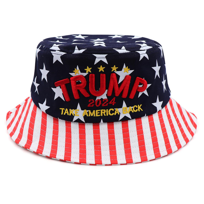 Trump 2024 MAGA Bucket Hats for Men Women,Donald Trump Bucket Hat Take America Black Baseball Caps 3D Embroidery MAGA Trump Hat