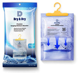 Dry & Dry 9 Packs [Net 7 Oz/Pack] Moisture Absorbers Dehumidifiers for Home Dehumidifier for Basement Dehumidifiers for Bedroom Small Dehumidifiers - Dehumidifiers Moisture Absorbers