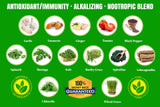 Organic Vegan Super Greens Capsules with Ashwagandha - Immune Support with All Natural Whole Food Nutrients Chlorella, Moringa, Spirulina, Turmeric, Kale. Improve Digestion, Boost Energy - Detox Pills