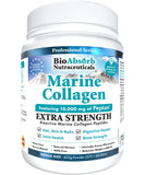 Bio Absorb Marine Collagen Powder, Extra Strength w/Peptan (Type 1 Hydrolyzed Collagen Peptides), 15 oz, 42-day Supply