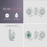 Elvie Stride Hospital-Grade App-Controlled Breast Pump | Hands-Free Wearable Ultra-Quiet Electric Breast Pump with 2-Modes 10-Settings & 5oz Capacity per Cup (Stride Pump)