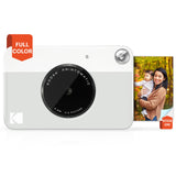 KODAK Printomatic Full-Color Instant Print Digital Camera - Colorful Photos On Zink 2x3" Sticky-Back Photo Paper - 5MP, Portable, Creative Fun Gift for Birthday, Christmas, Holiday - Grey