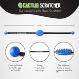 Cactus Scratcher Original Back Scratcher with 2 Sides Featuring Aggressive and Soft Spikes, Great for The Mobility Impaired and Hard-to-Reach Places, Makes an Awesome After-Surgery Gift - Blue