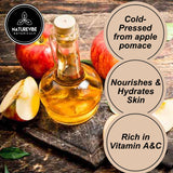 Naturevibe Botanicals Apple Seed Oil 32 Ounces Cold Pressed 100% Pure & Natural Carrier Oil | Hydrating Moisturizing Oil | Perfect for Face, Skin, Nails, Hair, Body (946 ml)