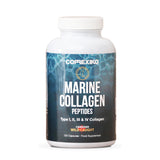 CORREXIKO Marine Collagen Supplement Pills - 1800mg Hydrolyzed Collagen Peptides per Serving with Added Hyaluronic Acid, Vitamin C & Minerals - for Hair, Skin & Nails - 720 Capsules 6 Month Supply