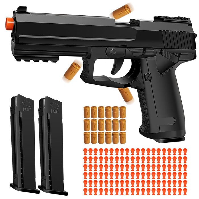 Tcxomino Automatic Shell Ejecting Toy Gun, Fidget & Shooting Game