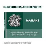 Host Defense Maitake Capsules - Immune & Cellular Health Support Supplement - Dietary Herbal Supplement with Maitake Mushroom & Mushroom Mycelium - 60 Capsules (30 Servings)*