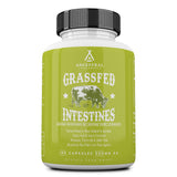 Ancestral Supplements Grass Fed Beef Intestines with Stomach (Tripe), 3000mg, Digestion Supplement Supports Acid Reflux and Gut, Intestine and Digestive Health, Non GMO, 180 Capsules