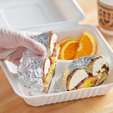 RESTAURANT FEEDER Wrappers Pre-Cut Silver Aluminum Foil Sheets, 12x10.75 Inches, 200 Sheets