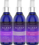 Pillow Sleep Spray Mist for Deep Sleep | Help Stress & Anxiety Relief Aid | (Pack of 3) Calming Lavender, Vanilla, Rose Mist | by Combat Cleaner