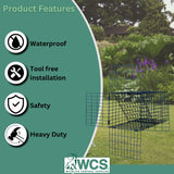 OWDE 4" One-Way Door Excluder –Professional Black Mesh Evictor Trap by Wildlife Control Supplies –Safe and Effective Pest Control for Commercial and Residential Use –Great for Barns, Garages & Sheds