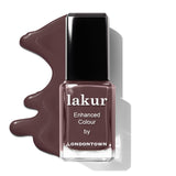 LONDONTOWN Chocolate Brown Glossy Nail Polish, Teak lakur, Vegan Chip-Resistant Long-Lasting Nail Lacquer, 40 fl oz