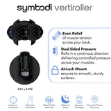 Symbodi Vertiroller Mountable Trigger Point Massage Roller, Alleviate Tense Muscles and Targeted Pressure - Portable Manual Massage Tools for On The Go Relief (FSA/HSA Eligible)