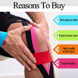 20 Rolls Kinesiology Recovery Tape 2 Inch x 16 ft Cotton Elastic Athletic Tape Breathable Muscle Pain Relief Tape Kinesiology Waterproof Tapes for Gym Fitness Running Tennis Swimming (Multicolor)