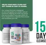 15 Day Gut Cleanse - Gut and Colon Support， 15 Day Cleanse Bowel Dissolving Capsules, with Senna, Cascara Sagrada & Psyllium Husk | Non-GMO | Made in USA | 30 Capsules (3pcs)