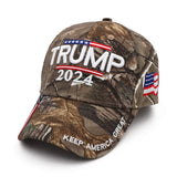 Trump 2024 Hat Donald Trump Hat 2024 Keep America Great Hat MAGA Camo Embroidered Adjustable Baseball Cap