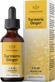 Turmeric Ginger Drops - Organic Turmeric Ginger w/Black Pepper Tincture - Turmeric Ginger Liquid Extract - Vegan Supplements - 2 fl oz