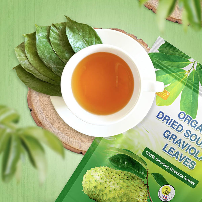 Organic Soursop Leaves for Tea – 200 Whole Leaves