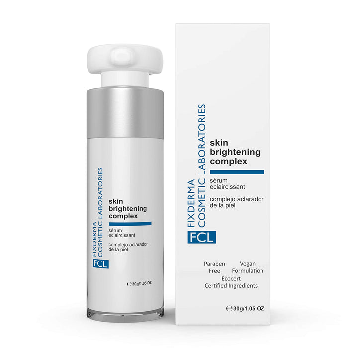 FCL Skin Brightening Complex with 2% Alpha Arbutin, 0.5% Hyaluronic Acid & Milk Protein | Antioxidant Serum for Face | Dead Skin Remover for Face - 1.05 Fl Oz