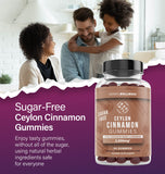 ESSNTLWELLNESS Ceylon Cinnamon Sugar Free Gummies, (120ct 2,000mg/Serving) Joint Support, Antioxidant, Delicious Sugar Free Apple Pie Gummies, Vegan and Gluten Free