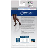 Truform Sheer Compression Stockings, 8-15 mmHg, Women's Thigh High Length, 20 Denier, Beige, X-Large