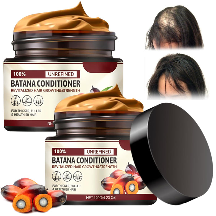 BATANA Oil for Hair Growth, Botanix Batana Natural Hair Growth Oil,100 Percent Pure Batana Oil, Batana Oil Organic Raw, Batana Miracle Hair Loss Oil, Repairs Damaged Hair, Leaves Hair Smoother 2PCS