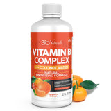 Bio Naturals Vitamin B Complex Liquid Supplement - 100% Natural Energy Boost with Vitamins B1 B2 B3 B5 B6 B12 & Organic Coconut Water for Stress, Mental Focus & Healthy Immune System - 32 fl oz