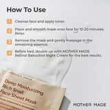 MOTHER MADE Moisturizing Snail Mucin Face Masks 20EA, 22,050ppm Snail Secretion Filtrate, Collagen, Niacinamide 2%, Vitamin C&E | Snail Serum Sheet Mask for Dry, Sensitive Skin, Korean Skincare