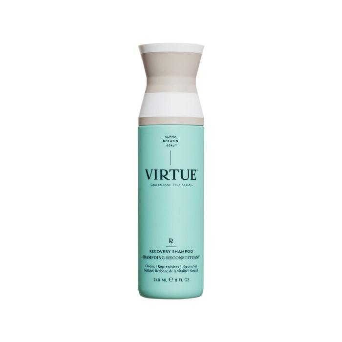 VIRTUE Recovery Shampoo 8 FL OZ | Alpha Keratin Repairs Dry, Damaged Hair | Sulfate Free, Paraben Free, Color Safe, Vegan