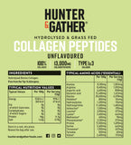 Hunter & Gather Bovine Collagen Powder 14.1 Oz - Pure Unflavoured Premium Hydrolysed Bovine Collagen Peptides Powder for Hair Skin Nails Muscles (100% Recyclable Resealable Pouch)