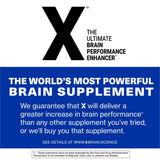 X Brain Performance Support Supplement, Focus & Energy Enhancer 90 Capsules