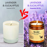 Bersiler Aromatherapy Candles, 14 OZ Lavender Eucalyptus Scented Candles Stress Relief and Relax for Home & Bedroom Gift for Women/Men Soy Wax (Lavender Eucalyptus 2 Jar)