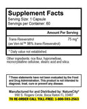 NatureCity True-Resveratrol - 75mg of 98% Pure Veri-te | Trans-Resveratrol Antioxidants Supplement (60 Veggie Capsules) | Anti Aging Supplement | Immune, Bone, and Cognitive Support | Knotweed Free