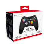 BASEKAMP Kore+ Wireless RGB Controller for Nintendo Switch - Programmable Back Buttons - Motion - Rumble - RGB Sticks (Retro Black)