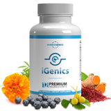 Science Genics iGenics Premium Eye Vitamins with AREDs 2+ Formula with 12 Natural, Vegan Ingredients, Non-GMO Mineral Supplements for Strained Vision & Dry Eyes with No Fillers (1)