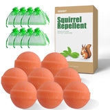 SEEKBIT 8 Pack Squirrel Rodent Repellent, Waterproof Peppermint Oil Chipmunk Repellent, Attic Closets Home Garage RV Trucks Car Engines Garden Squirrels Deterrent, Under Hood Animal Repeller (Orange)