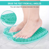 BESKAR XL Large Foot Scrubber Mat for Use in Shower - Shower Foot Cleaner to Eliminate Calluses Dead Skin, Foot Massager Mat for Men & Women to Soothe Achy Feet, Non Slip Suction Cups