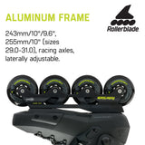 Rollerblade Twister XT Men's Adult Fitness Inline Skate, Black/Lime, Urban Performance Inline Skates