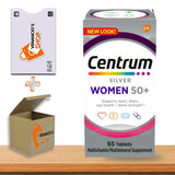 Centrum Silver Womens Multivitamin for Women 50 Plus, Multivitamin Supplement with Vitamin D3, B Vitamins, 65 Tablets + Includes Venanciosfridge Sticker