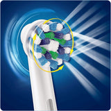 Cross Action Electric Toothbrush Replacement Brush Head Refills White 4 Count