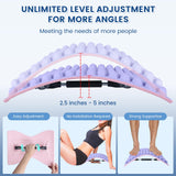 Relief Expert Lower Back Stretcher for Sciatica, Back Cracker Upgraded Unlimited-Level Adjustable Spine Stretcher for Men & Women, Back Cracking Device for Muscle Tension Relief, Herniated Disc