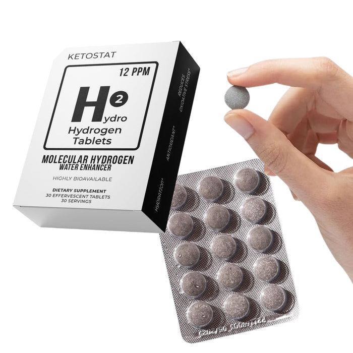 Hydrogen Water (30 Tablets) Molecular Hydrogen Water Tablets Creates 12 PPM Hydrogen Drinking Water with Magnessium