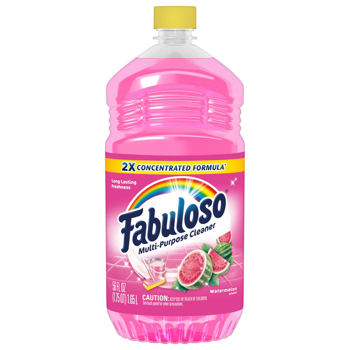 Fabuloso Multi-Purpose Cleaner & Floor Cleaner, 2X Concentrated, Watermelon Scent, 56 fluid ounces