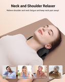 BETOVIN Neck Stretcher for Neck Relief - Neck and Shoulder Relaxer Cervical Spine Traction Device to Relieve Neck and Shoulder Fatigue and Pain, Chiropractic Pillow Relief TMJ Muscle Pain (Black)